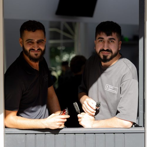 Nabil met collega
